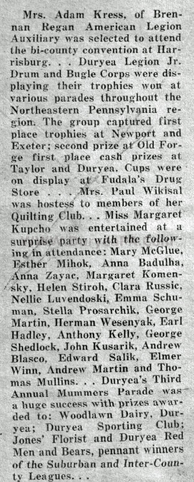 Duryea Pennsylvania Historical Homepage